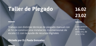 TaMaCo: Taller de plegado